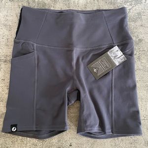 Oiselle Pocket Jogger Shorts - Obsidian